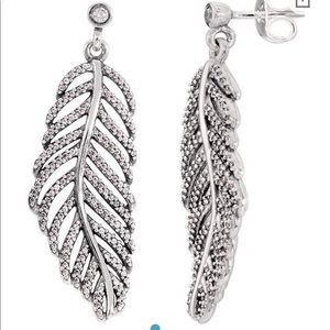 Pandora Feather Earring